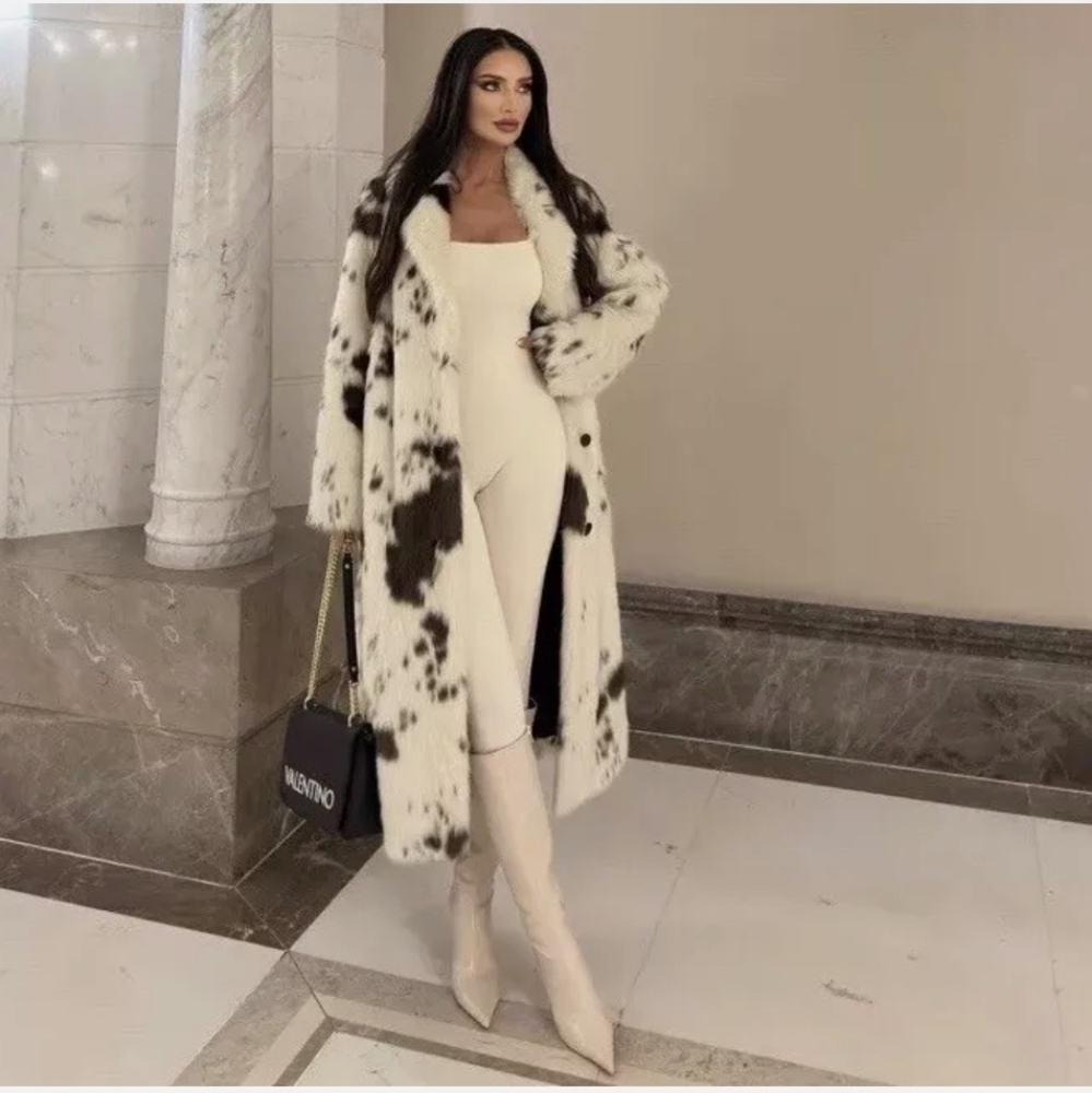BNWT! Zara faux fur animal print coat - Picture 8 of 16